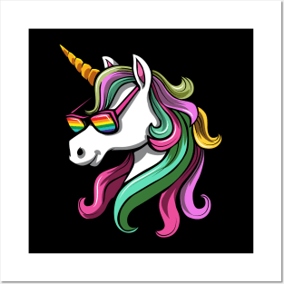 Gay Pride Unicorn Posters and Art